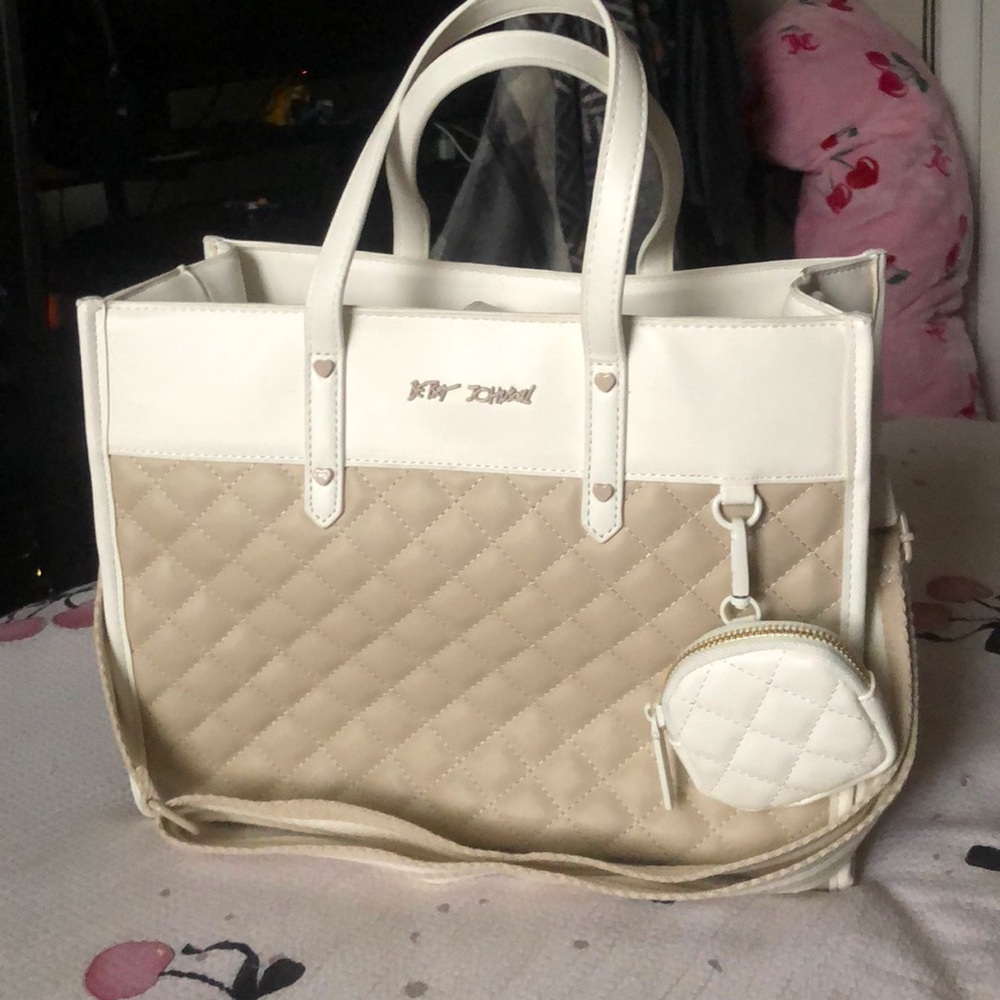 Betsey Johnson quilted tote
